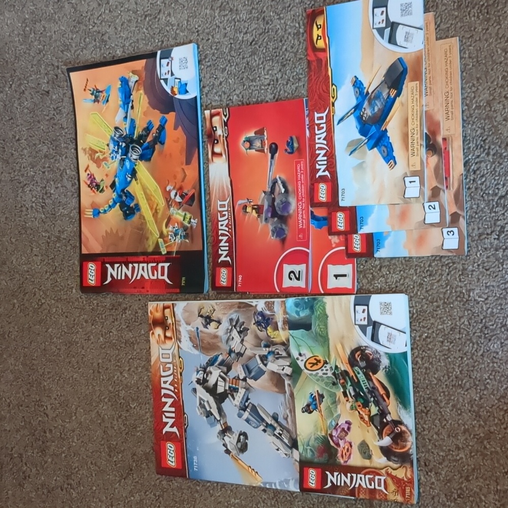 Ninjago Lego instruction books (Lot)